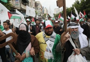 Manifestation à Al Qods comomérant la Nakba